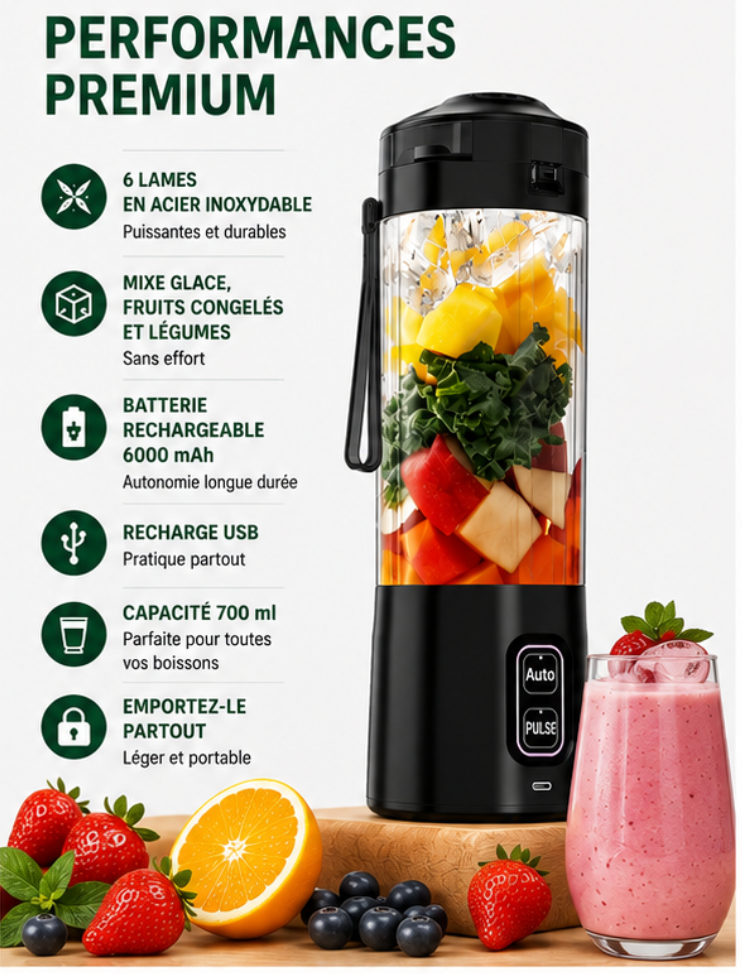 MIXNMOVE - Blender portable 700 ml